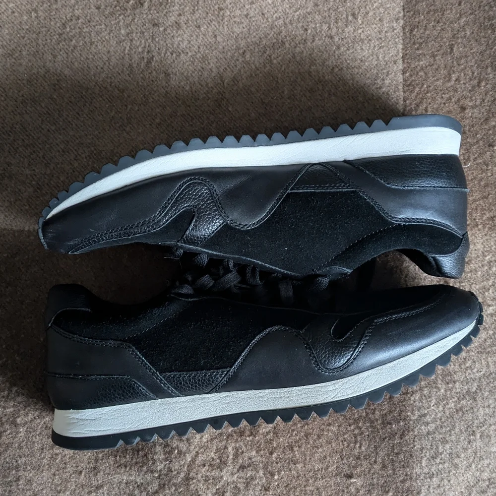 leather Suede Nylon Coach Sneakers - Picture 2 of 4